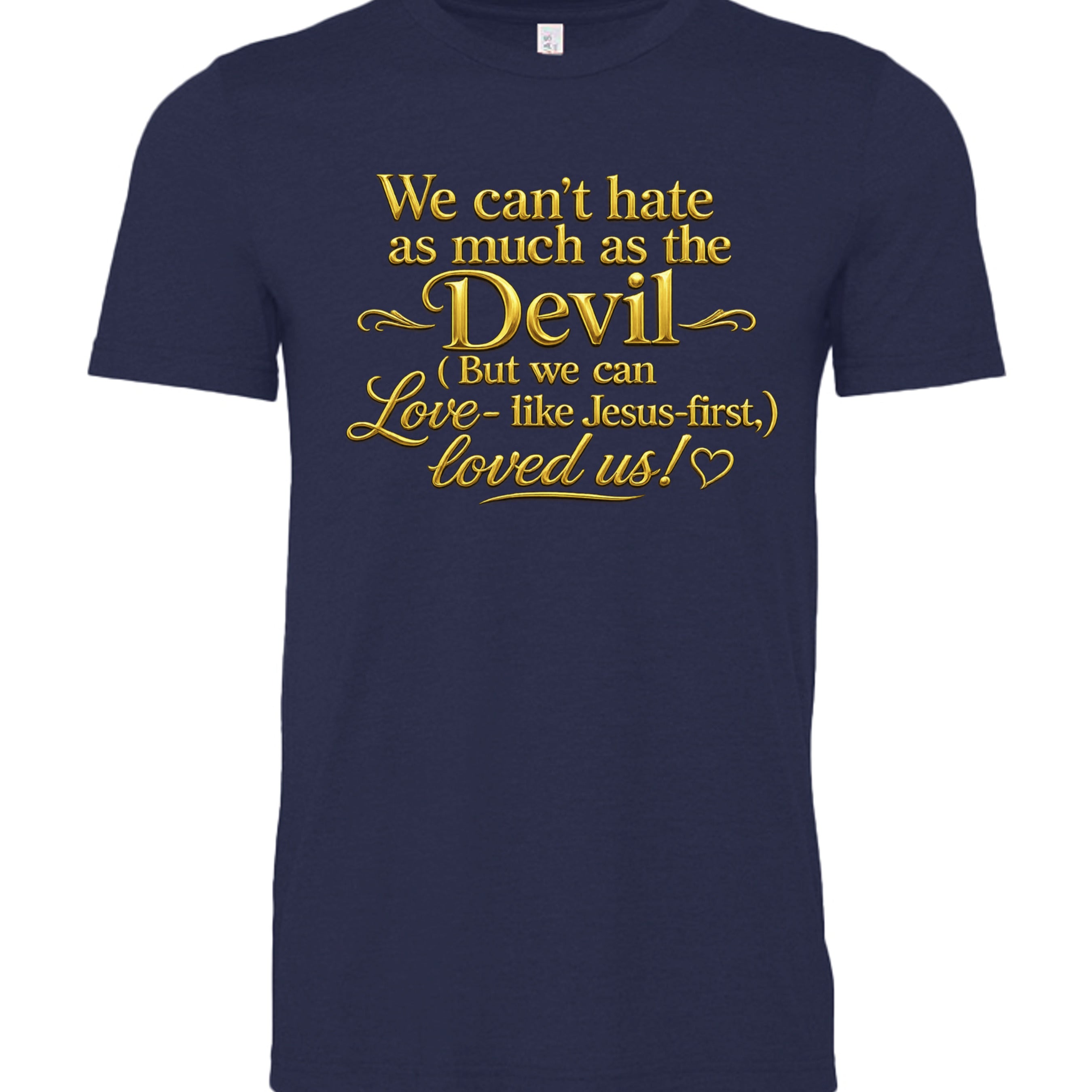 Solid Navy Blend - 3001CVC - FRONT